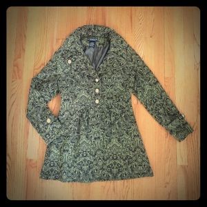 Embroidered dress coat