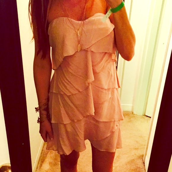 Francesca's Collections Dresses & Skirts - Francesca's light pink ruffle dress size M NWT