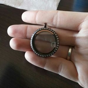 Origami Owl brown large locket RETIRED