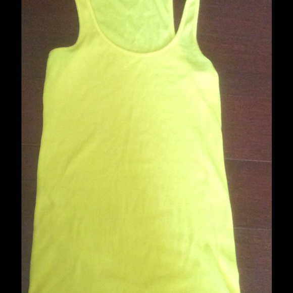 Victoria Secret Tank Top  Bright Yellow Size Med