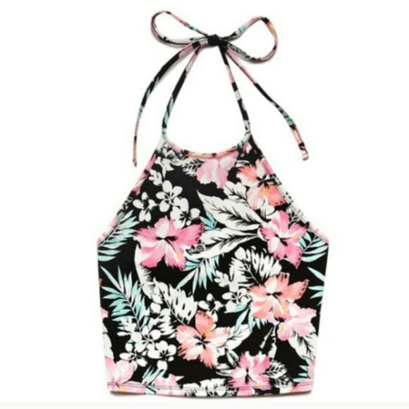 Floral halter