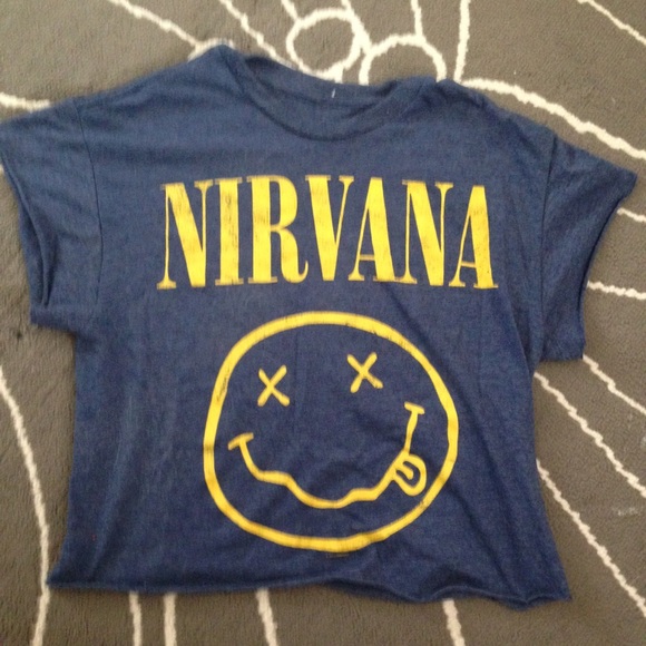 Nirvana Blue Medium crop top