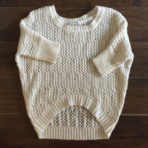 Brand new super soft and cute white knit sweater!