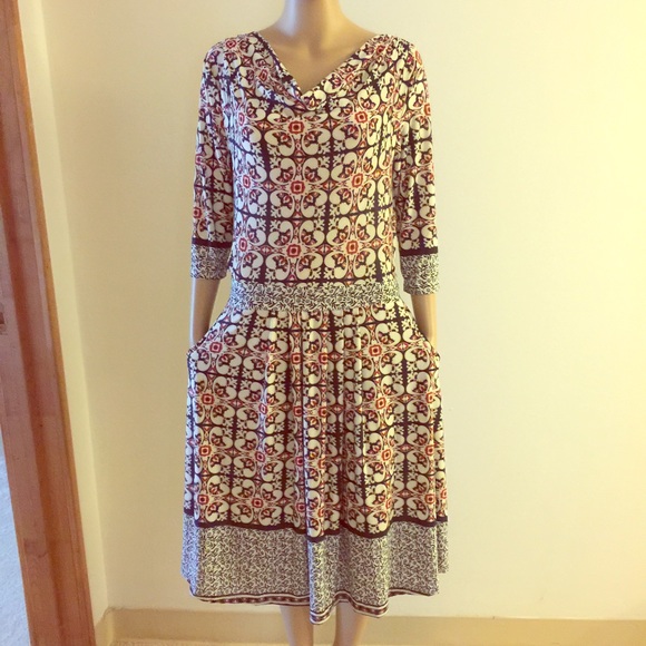 NWT Floral Geometric Pattern Dress
