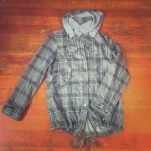 Plaid Free People nylon jacket
