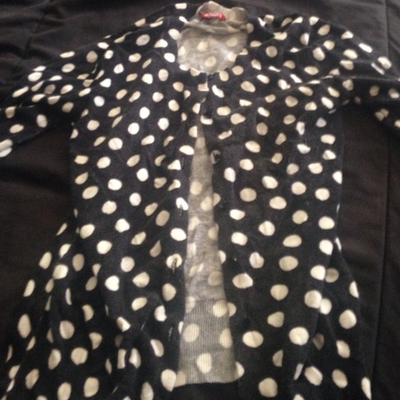 Polka dot cardigan