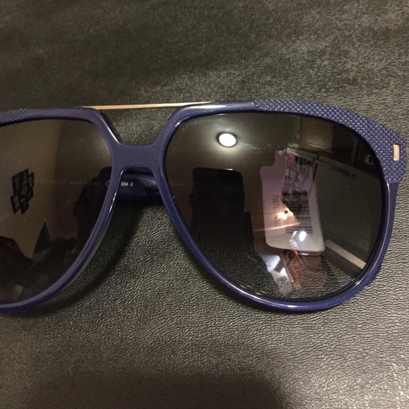 Christian Dior Aviator Sunglasses Gray Lens Silver Tone Metal \