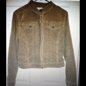 Tommy Hilfiger M Brown Corduroy Motorcycle Jacket