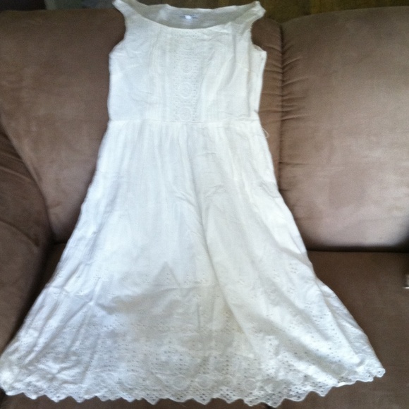 Delia's white eyelet sundress