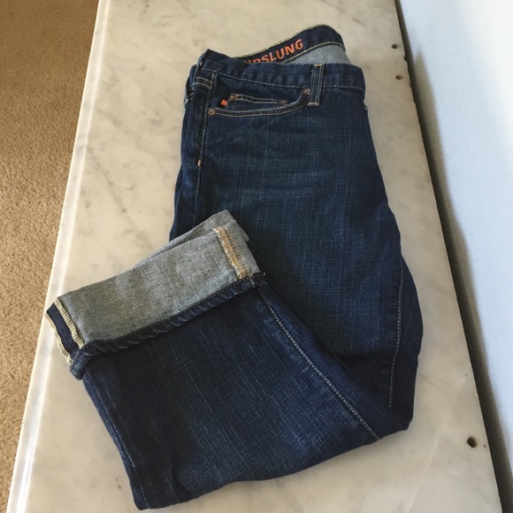 J. Crew Hipslung Denim Capri 30