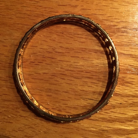 Bracelet Flower Rose Gold Tone - Picture 3 of 4