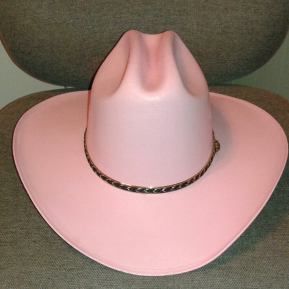 baby pink cowgirl hat