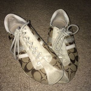 Authentic Coach Logo Sneakers (brown)