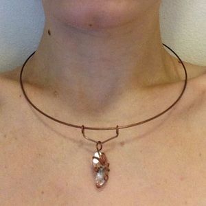 Handmade Herkimer diamond w/ copper choker