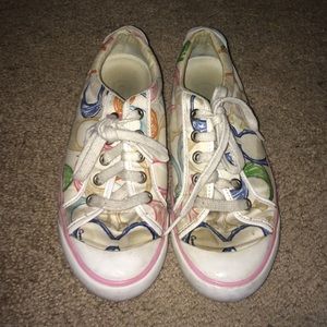 Authentic Coach Spring Color Logo Sneakers