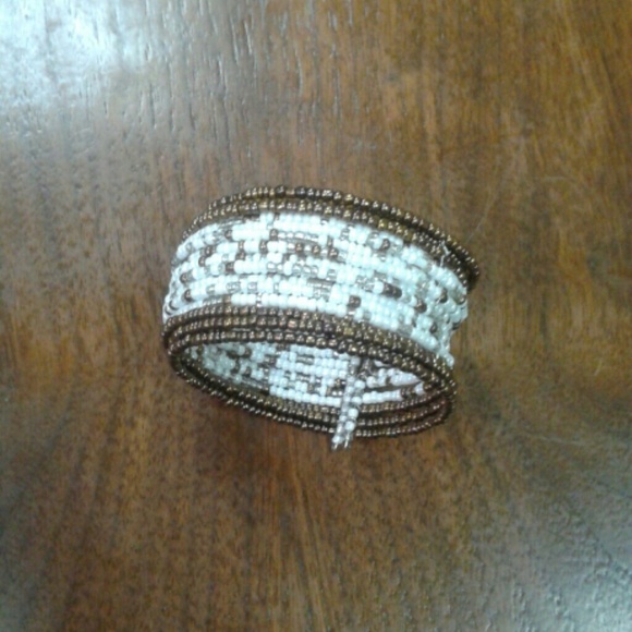 White & brown bracelet