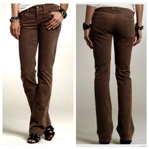 Chocolate brown J.Crew Favorite Fit bootcut cords