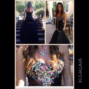 Black Mermaid Prom Dress