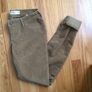Hollister Corduroy Khaki Jeans 1R