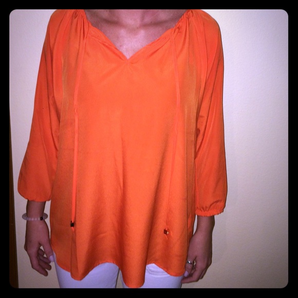 Michael Kors Orange tunic shirt