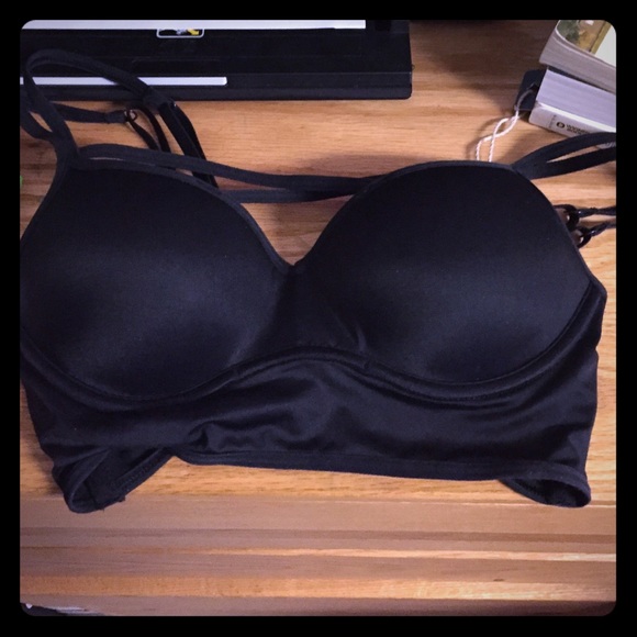 VS PINK black bralette