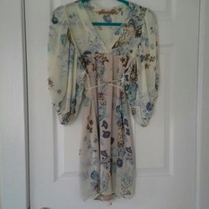 Semi Sheer Floral Dress