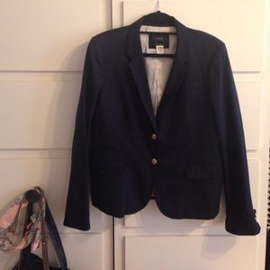J. Crew Navy Wool Schoolboy Blazer