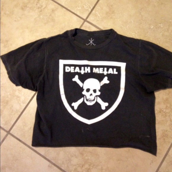 Death metal crop top 💀
