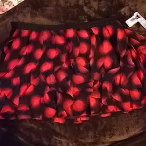 Polka dot mini skirt