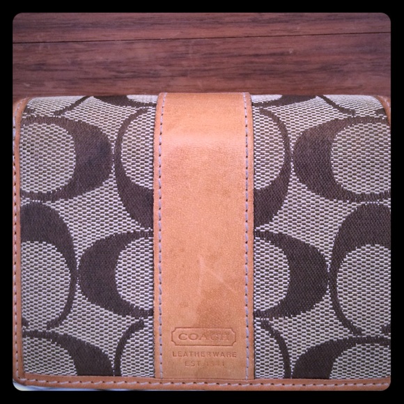 Coach Clutches & Wallets - Coach leather signature canvas wallet