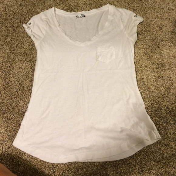 Express white v neck