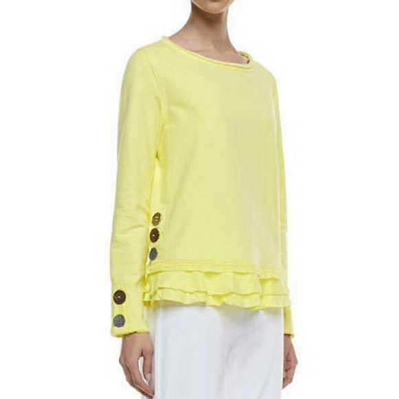 Ruffled Pullover Sweatshirt - Picture 1 of 4