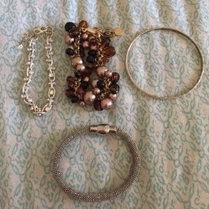 Clasp and bangle bracelet lot
