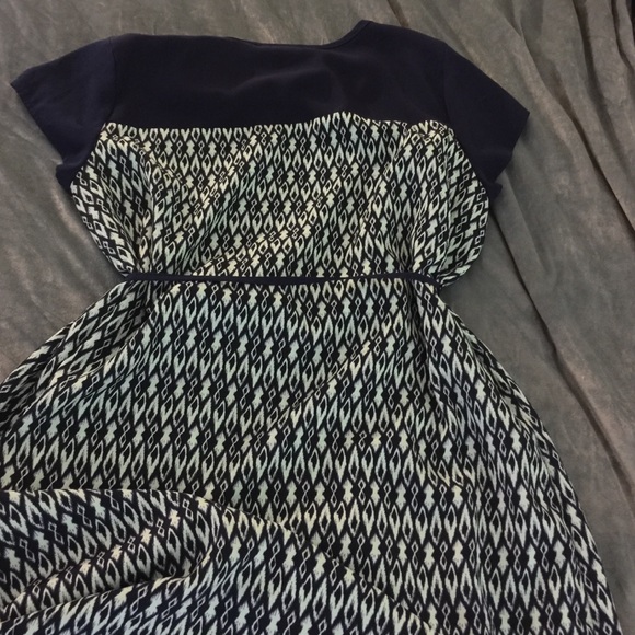 Blue/turquoise maternity dress - Picture 2 of 2