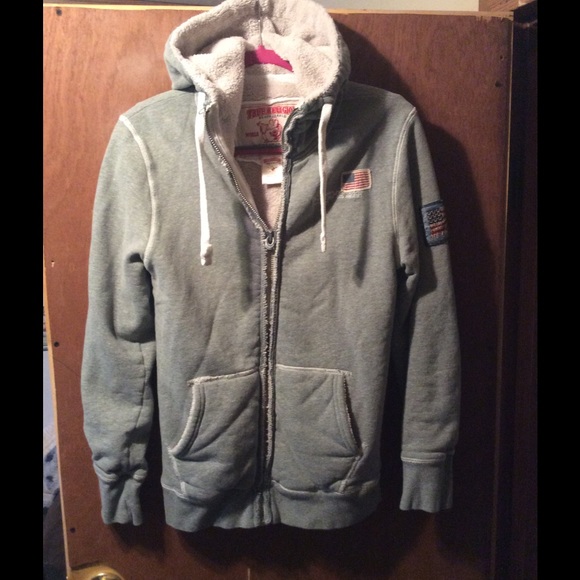 Authentic True Religion Hooded Sweatshirt- Large