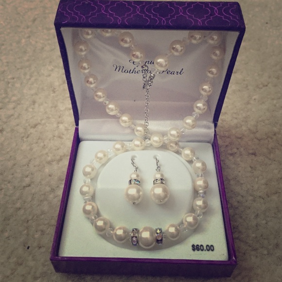 Necklace and earrings