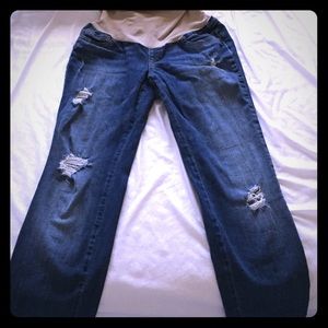 Jessica Simpson Destructed Maternity Skinnies