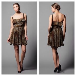 SOLD! NWT Dolce & Gabbana silk leopard print dress
