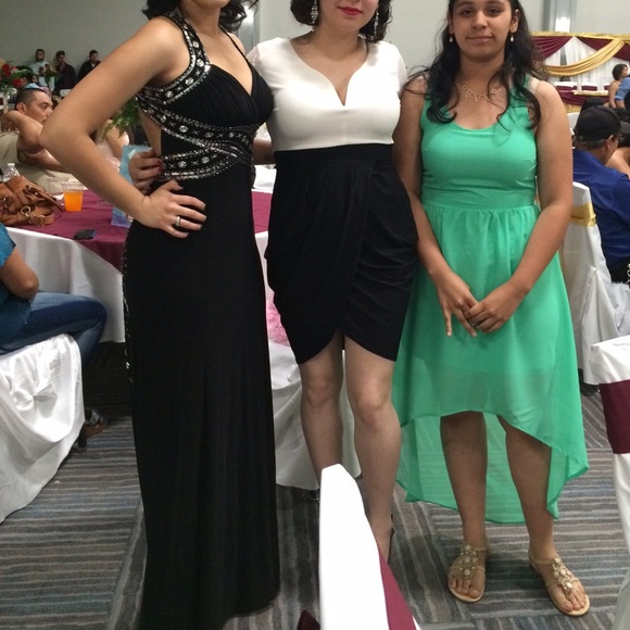 Black and Silver gown