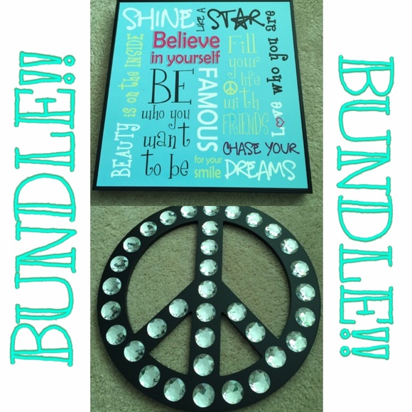 Positive decoration and peace sign