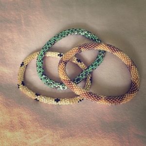 Set of three Lily & Laura bracelets