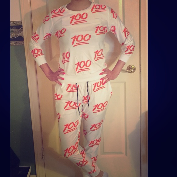 💯Emoji Jogger Set - Picture 1 of 4