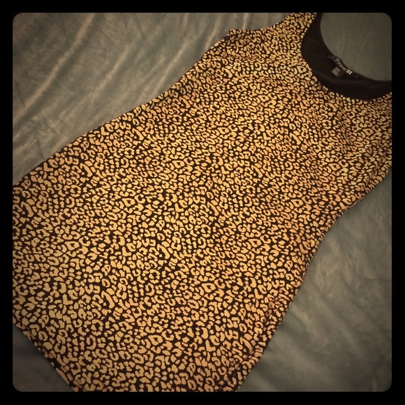 Black and gold dress