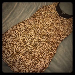 Black and gold dress