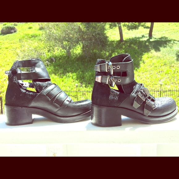 Jeffrey Campbell Boots - Pony hair Cut Out Boots
