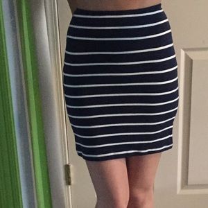 Navy & white skirt