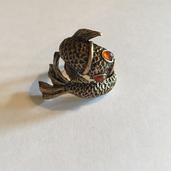 Gold-ish Koi Lucky brand ring (adjustable size)