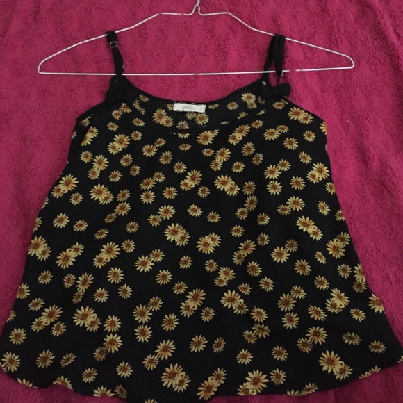 Charlotte rouse yellow and black sunflower shirt