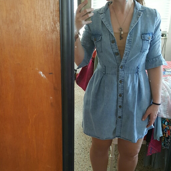 Jean pocket dress