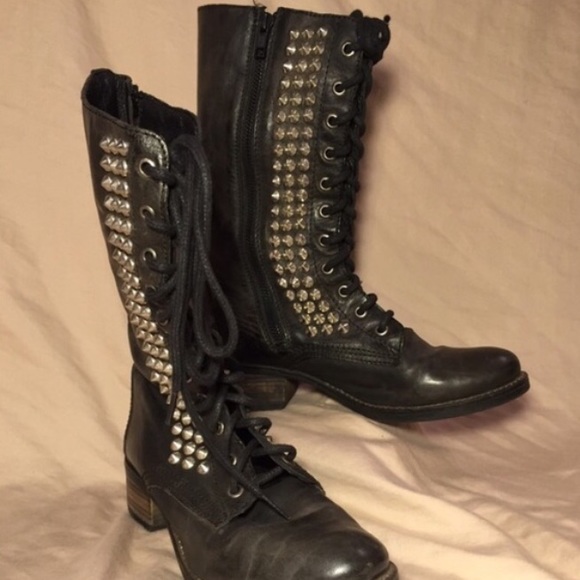 Studded Steve Madden Combat Boots